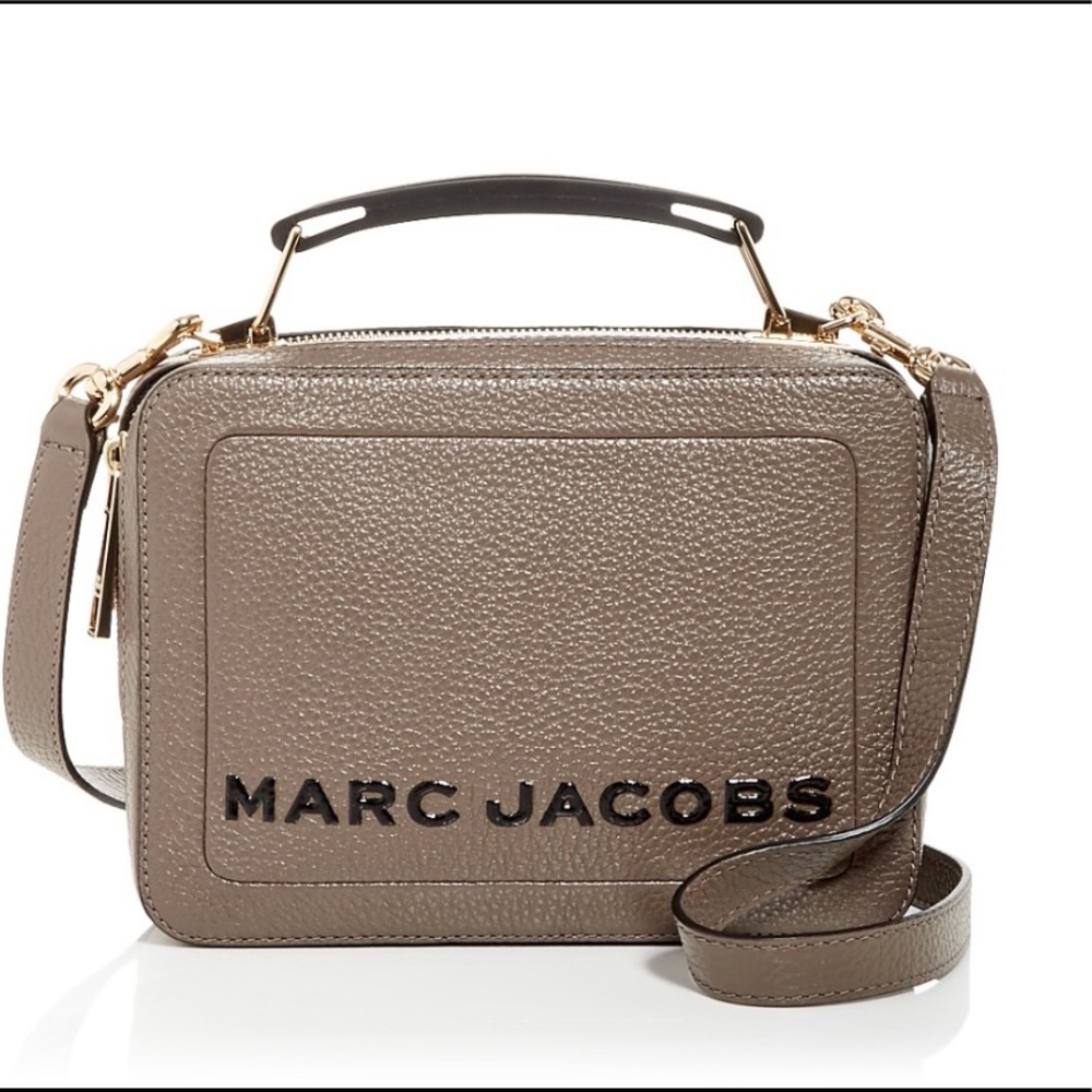 3X “HOST PICK” Marc Jacobs The Textured Logo Box Shoulder Bag
